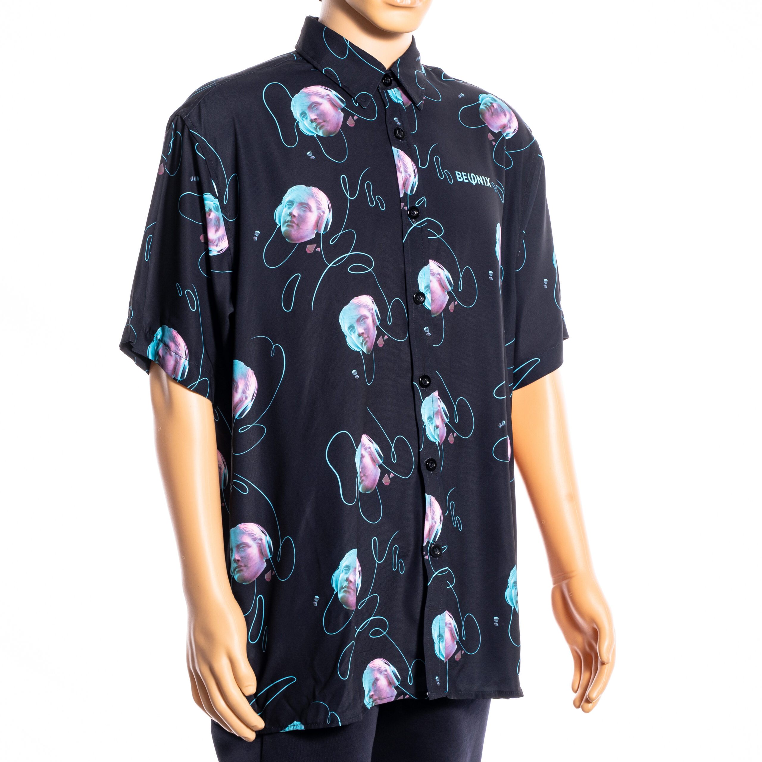 Dark Blue Buttoned Shirt - Image 4