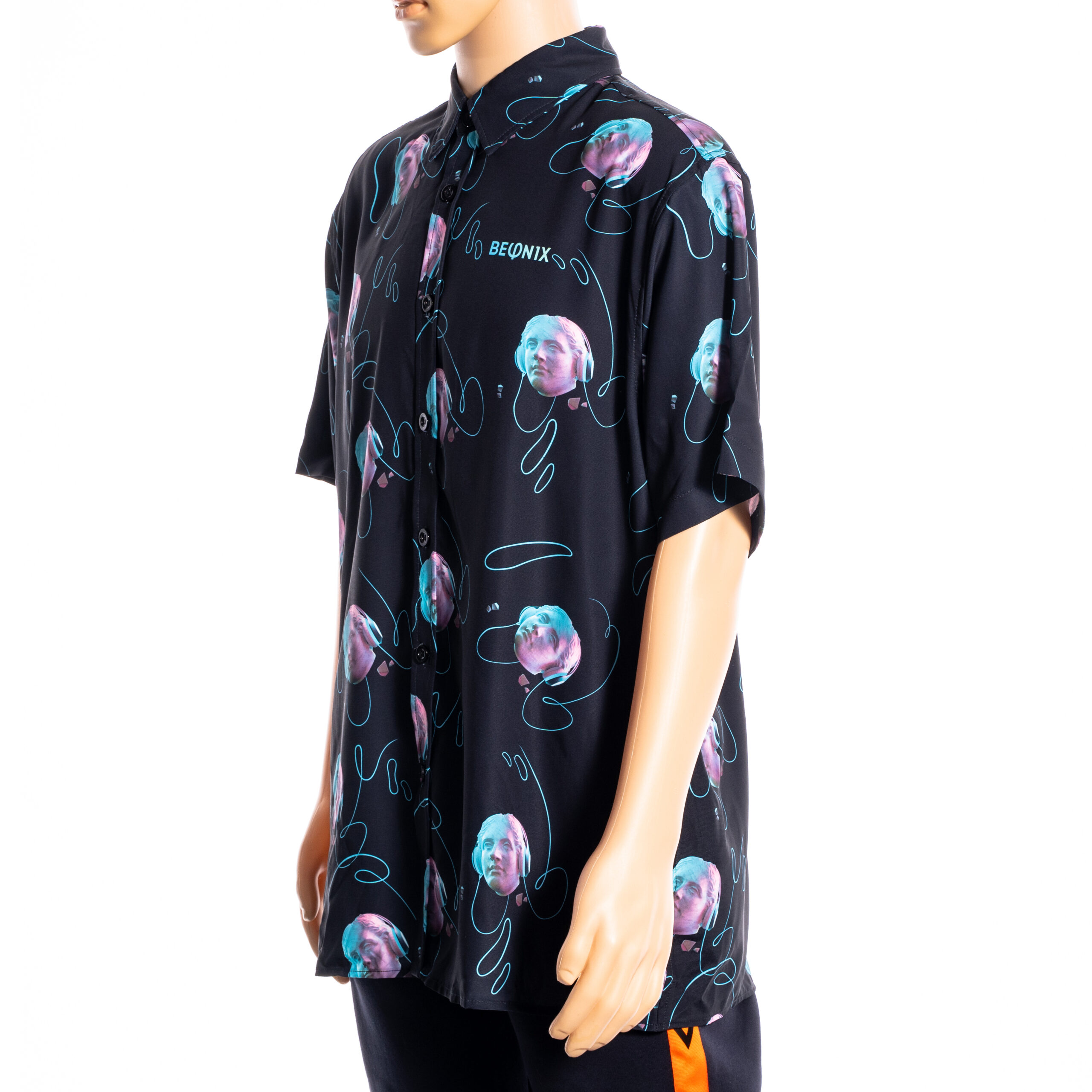 Dark Blue Buttoned Shirt - Image 3
