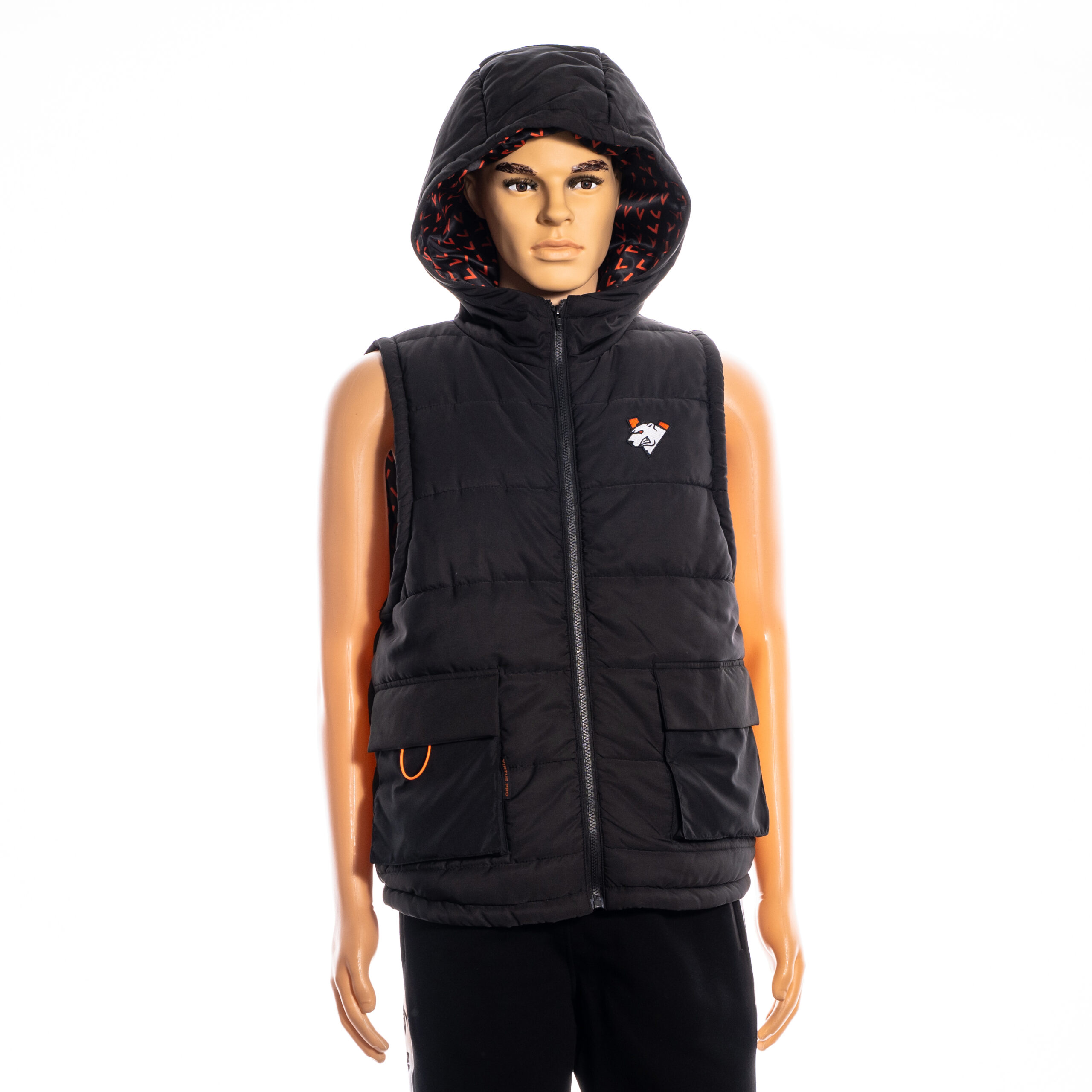 Black Sleeveless Sports Jacket