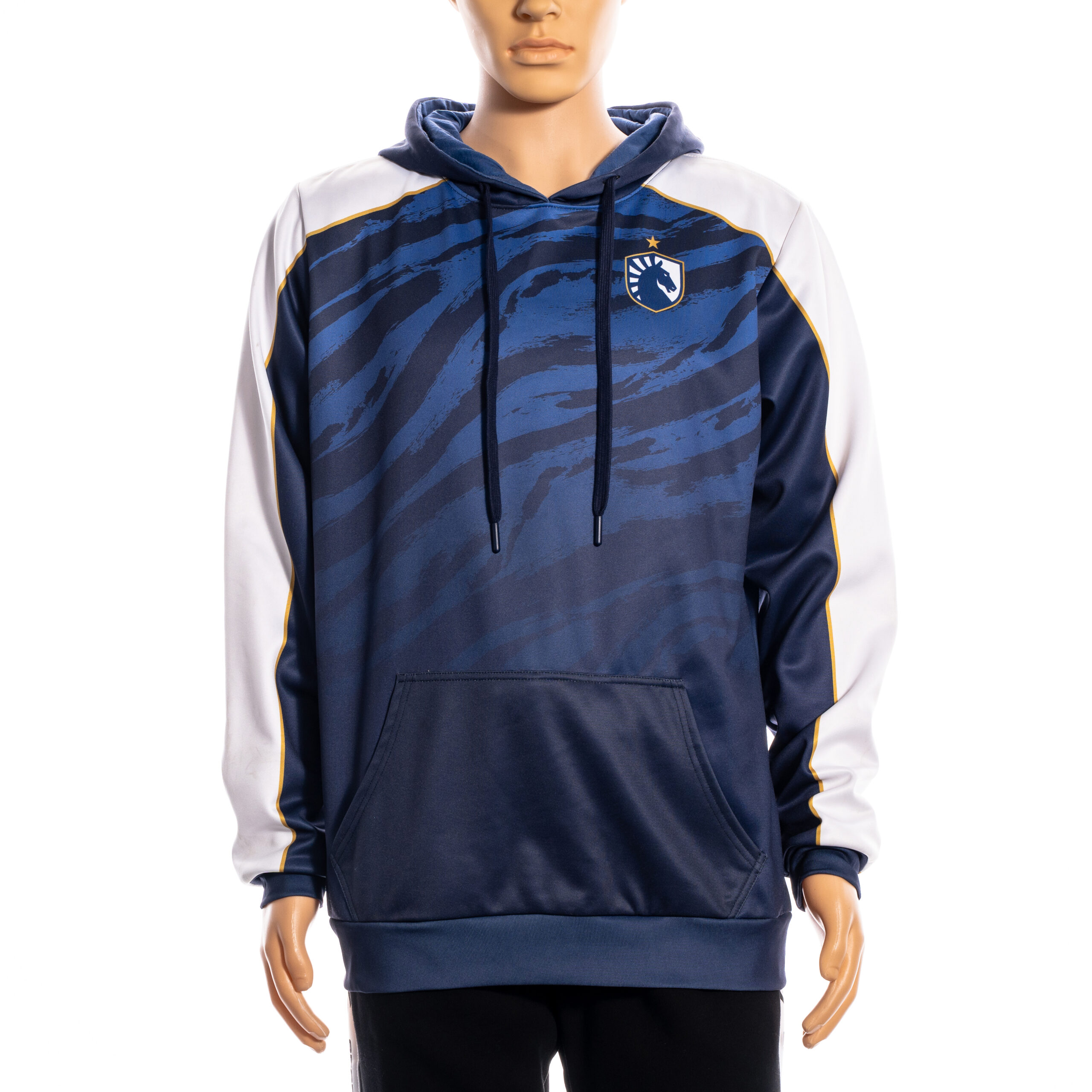Blue and White Hoodie